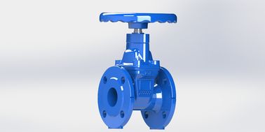 Approvazione WRAS AFC Valvola di porta d'acqua a seduta resiliente su ferro duttile di tipo off