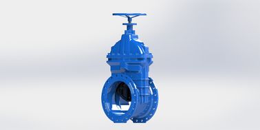 Valvola di tronco resistente alla corrosione non sollevata, di ferro duttile, approvata con ruota manuale