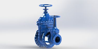 Valvola di porta d'acqua a chiusura morbida con flange industriale ad alta capacità di flusso
