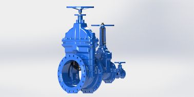 Valvola di porta d'acqua blu a tronco non sollevante con sigillo di tenuta a due lati 100% impermeabile