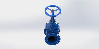 Valvole di porta di ferro duttile rosso/blu per sistema di circolazione dell'acqua / sistema di raffreddamento