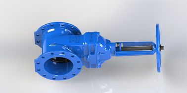 Valvole di porta di ferro duttile rosso/blu per sistema di circolazione dell'acqua / sistema di raffreddamento