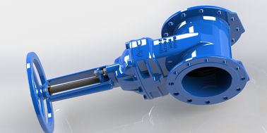 Valvole di porta di ferro duttile rosso/blu per sistema di circolazione dell'acqua / sistema di raffreddamento
