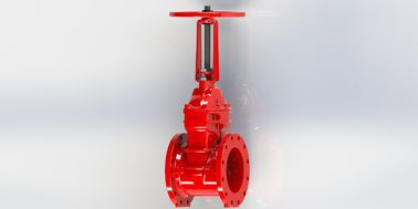Valvola di cancello in ferro duttile Ul Fm Connessione in flange / scanalatura approvata Sigillo EPDM