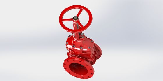 Valvola di ingresso UL FM con connessione a flange/a scanalatura e rivestimento epoxi a fusione per sistemi di condotte sigillate EPDM