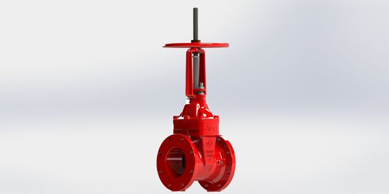 Valvola di ingresso UL FM con connessione a flange/a scanalatura e rivestimento epoxi a fusione per sistemi di condotte sigillate EPDM