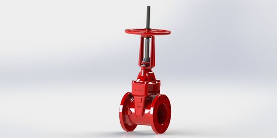 Valvola di ingresso UL FM con connessione a flange/a scanalatura e rivestimento epoxi a fusione per sistemi di condotte sigillate EPDM