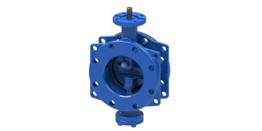Valvola a farfalla doppia in ferro duttile, cuscinetto - CS Base Valvola a farfalla tipo flange