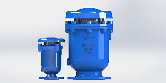 Valvola di rilascio dell'aria a combinazione di ferro duttile da 50-300 mm con tripli funzioni per sistemi di fluidi industriali