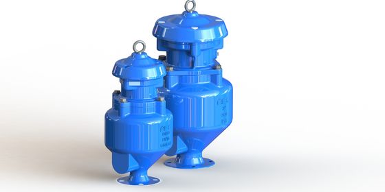 Valvola di rilascio dell'aria di scarico in ferro duttile resistente alle alte temperature ≤ 80°C e anticorrosione per sistemi di acque reflue