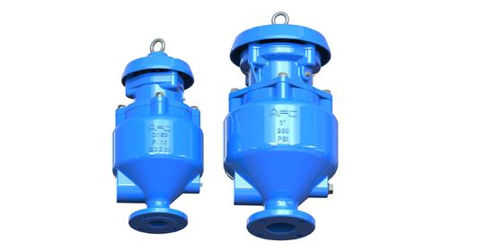 Valvola di rilascio dell'aria di scarico in ferro duttile resistente alle alte temperature ≤ 80°C e anticorrosione per sistemi di acque reflue