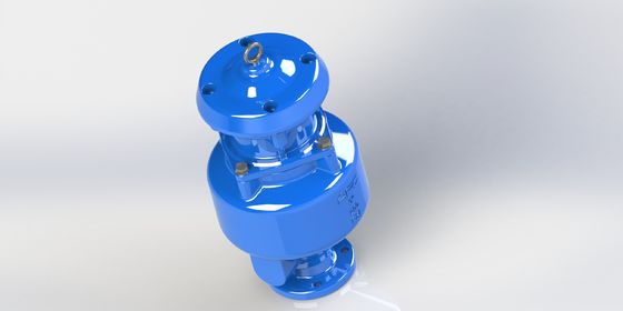 Valvola di rilascio dell'aria di scarico con gamma di dimensioni DN50-DN200 Parti interne in 316SS e valori di pressione PN10-PN40