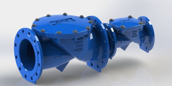 Valvola di ritegno a battente DN50-700 con guarnizione in EPDM e attacco flangiato PN16 per il controllo del flusso in condotte idriche