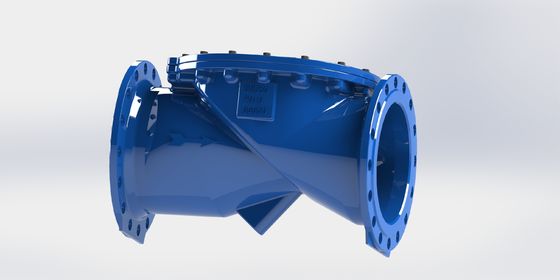 Valvola di ritegno flessibile oscillante con corpo in ferro duttile certificata DN50-700 EN12266 per applicazioni idriche