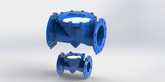 Valvola di controllo flessibile a oscillazione di ferro duttile con connessione a flange e sigillo EPDM per il controllo delle tubazioni industriali
