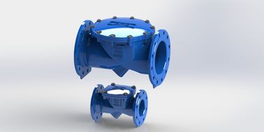 Valvola di ritegno a battente flessibile certificata ISO per acqua con corpo in ghisa duttile, intervallo di temperatura 0-80°C