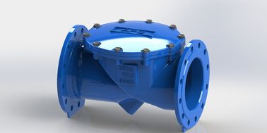 Valvola di ritegno a disco oscillante flessibile in gomma EPDM con connessione flangiata per tenuta in vari ambienti industriali