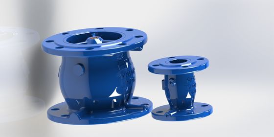 Valvola di controllo anti-slam con rivestimento in disco di gomma per la connessione della flangia, progettata per sistemi a pressione PN10