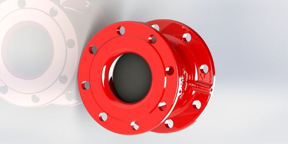 Valvola di controllo di ferro duttile non slam con collegamento rapido di chiusura e di flange per sistemi di trattamento dell'acqua