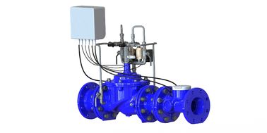 Valvola di gestione della pressione dell'acqua con rivestimento PN10 FBE con regolatore 24 VDC