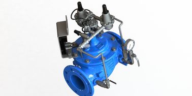 Valvola di controllo dell'acqua blu RAL 5005 NSF61 con parti interne SS304 e sedile EPDM