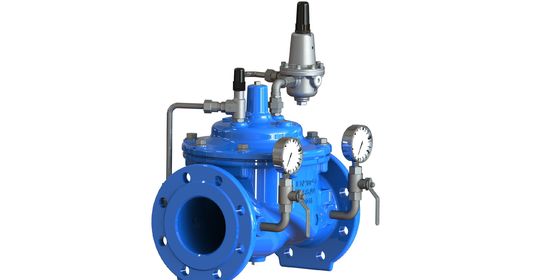 Valvola di riduzione della pressione dell'acqua A200 con rivestimento epossidico, sede in SS304 e rinforzo in nylon con membrana in EPDM