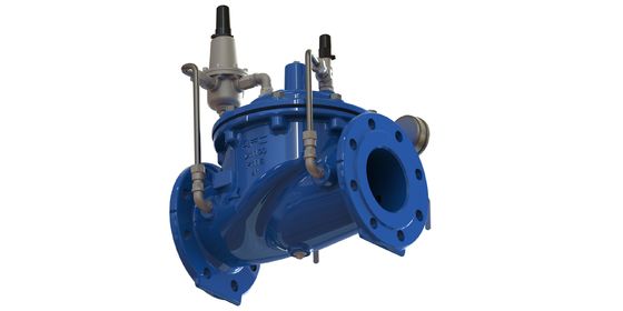 A200 Valvola riduttrice della pressione dell'acqua con rivestimento epoxi, connessione a flange e diaframma rinforzato in nylon per sistemi idrici