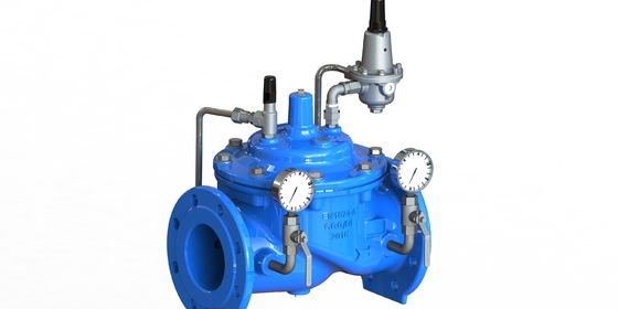GGG50 Valvola riduttrice della pressione dell'acqua in ghisa con pilota in acciaio inossidabile 304 e rinforzo in nylon con diaframma EPDM