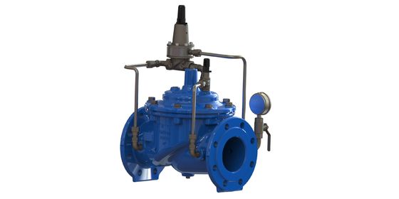 PN10 Valvola di mantenimento della pressione minima con costruzione in ferro duttile e connessione a flange