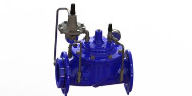 Valvola di controllo del flusso pilota in acciaio inossidabile con azionamento manuale del sigillo EPDM per l'intervallo di temperatura 0-80 ° F PN10/16/25