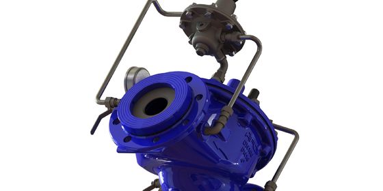 Valvola di controllo del flusso ad azionamento idraulico con standard EN1074-5 e intervallo di temperatura 0-80 gradi Fahrenheit