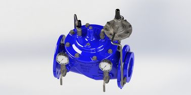 Manuale Blu Ral5005 Valvola di controllo del flusso Acciaio inossidabile per tubi di ferro duttile Modello A400