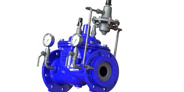 Valvola di controllo del flusso A400 sigillata Blue Ral5005 EPDM SS304 Pilot