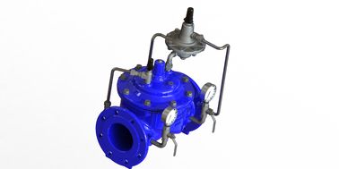 Valvola di controllo del flusso in acciaio inossidabile sigillo EPDM PN10 azionato con tubo di controllo in ferro duttile
