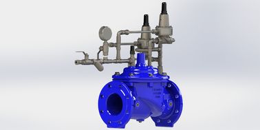 Valvola anti-surge rinforzata in nylon in colore Ral5005 per un controllo preciso del flusso e durabilità