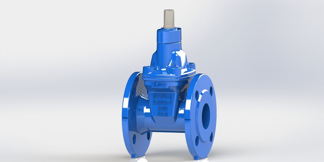 Valvola di controllo dell'acqua in gomma EPDM con acciaio inossidabile SS304 e blu RAL 5005 NSF61 per la gestione della pressione