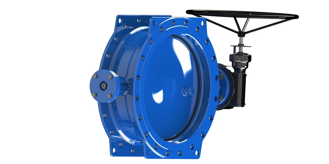 Valvo a farfalla a disco doppio eccentrico in acciaio inossidabile per la connessione a flange e applicazioni pesanti