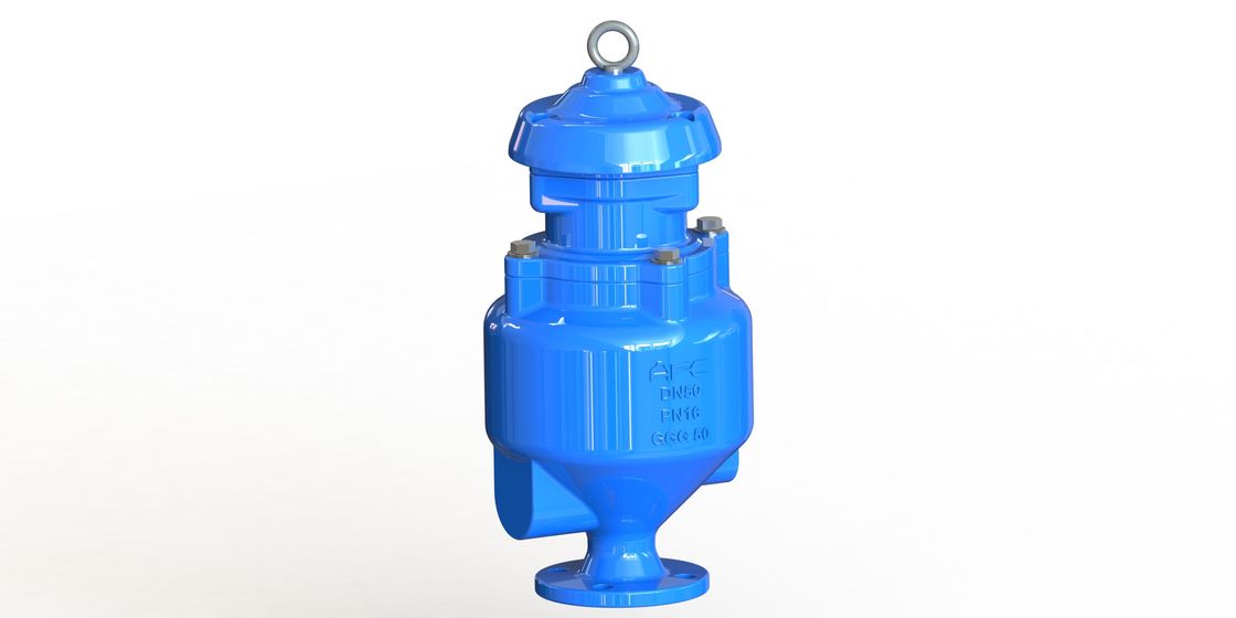 Valvola di rilascio dell'aria di scarico di ferro duttile con connessione flange/filo per sistemi di scarico DN50-DN200