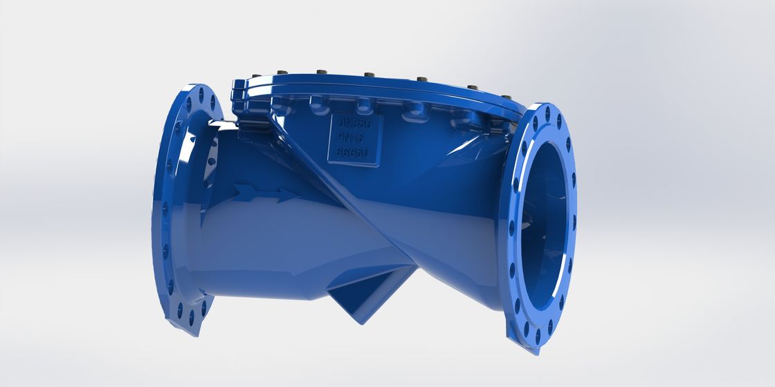 Valvola di ritegno flessibile oscillante con corpo in ferro duttile certificata DN50-700 EN12266 per applicazioni idriche
