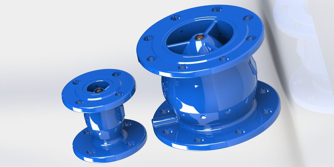 Valvola di controllo oscillante di ferro duttile rivestito con epossidica non slam con funzione di martello antiacqua