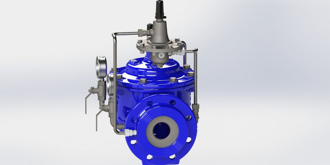 EN1074-5 Valvola di controllo del flusso idraulica resistente di ferro flessibile standard per la gamma di temperatura 0-80 gradi Fahrenheit
