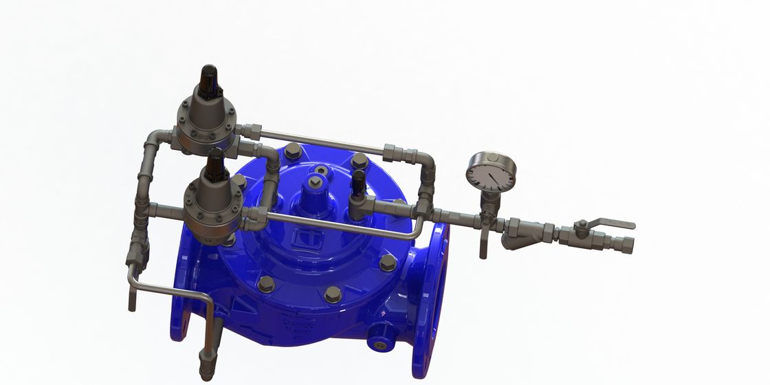 Valvola di anticipazione delle ondate di sistema idrico con connessione a fine flange in Ral5005 colore e facile installazione