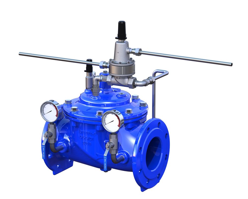 EPDM Body Seat Water Control Valve with Ductile Iron Construction and P500 Pilot for Industrial Fluid Management