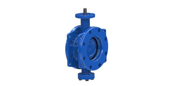 Valvola a farfalla doppia eccentrica con disco in acciaio inossidabile e sigillo EPDM per applicazioni idriche con certificato FM
