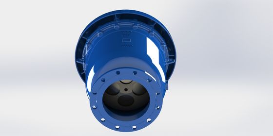 Valvola di rilascio d'aria a combinazione di ferro duttile con intervallo di temperatura da 0°C a 80°C e connessione a filo e flange