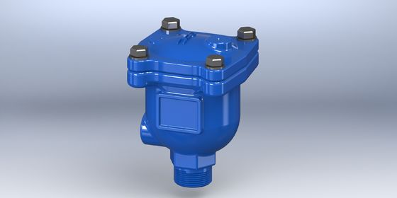 Valvola di scarico di aria galleggiante in acciaio inossidabile blu piccola, Valvole di controllo del flusso d' aria con rivestimento epossidico