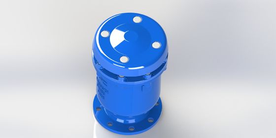 Valvola combinata di sfiato aria con sede resiliente, costruzione in ghisa duttile e classe di pressione PN10-16-25