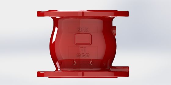 Valvola di controllo di ferro duttile non slam con collegamento rapido di chiusura e di flange per sistemi di trattamento dell'acqua