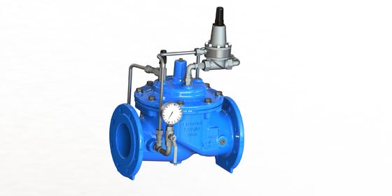 Valvola di mantenimento pressione PN25 con costruzione in ghisa sferoidale per applicazioni 0-80°C